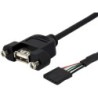 StarTech CABLE 30CM USB A MONTAJE PANEL CONEXION A PLACA BASE IDC 5PIN