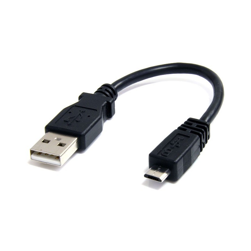 StarTech CABLE 15CM ADAPTADOR CARGADOR MICROUSB B MACHO A USB A MACHO