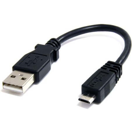 StarTech CABLE 15CM ADAPTADOR CARGADOR MICROUSB B MACHO A USB A MACHO