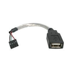 StarTech CABLE 15CM ADAPTADOR PLACA IDC 4PIN HEMBRA A USB A HEMBRA