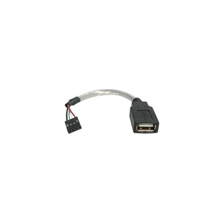 StarTech CABLE 15CM ADAPTADOR PLACA IDC 4PIN HEMBRA A USB A HEMBRA