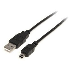 StarTech CABLE 1M ADAPTADOR MINI USB B MACHO A USB A MACHO NEGRO