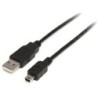 StarTech CABLE 1M ADAPTADOR MINI USB B MACHO A USB A MACHO NEGRO