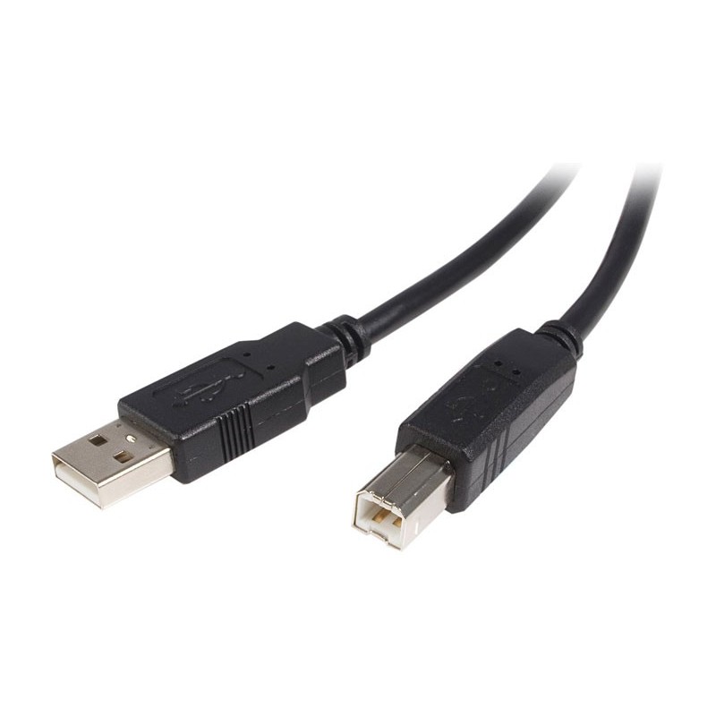 StarTech CABLE 1M USB B MACHO A USB A MACHO IMPRESORA USB 2.0 NEGRO