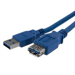 StarTech CABLE 1M EXTENSION PASIVO USB 3.0 MACHO A HEMBRA USB A AZUL