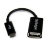 StarTech CABLE 10CM ADAPTADOR MICRO USB MACHO A USB A HEMBRA OTG