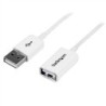 StarTech CABLE 3M EXTENSION ALARGADOR USB 2.0 MACHO A HEMBRA BLANCO