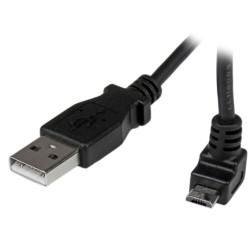 StarTech CABLE 2M MICRO USB B A USB A ACODADO HACIA ARRIBA ADAPTADOR