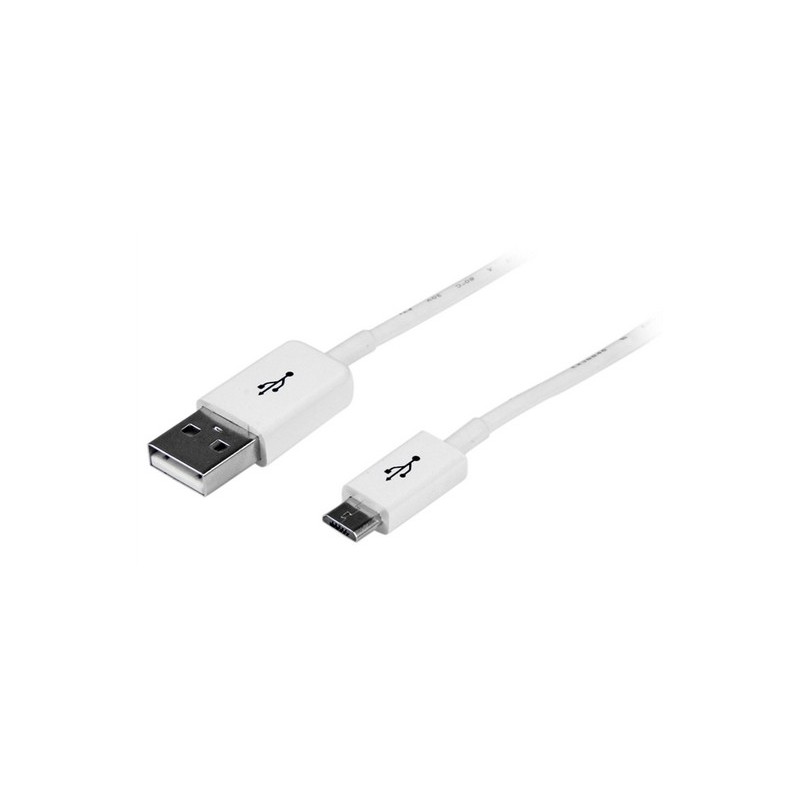 StarTech 1M USB A A MICRO B CABLE - CHARGING CABLE DATOS - BLANCO