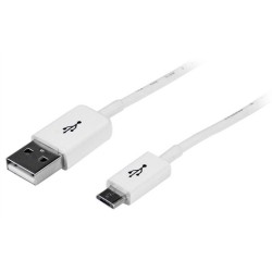 StarTech 2M USB A A MICRO B CABLE - CHARGING CABLE DATOS - BLANCO