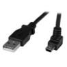 StarTech 1M ANGLED MINI USB CABLE - USB A ÁNGULO HACIA ARRIBA MINI US