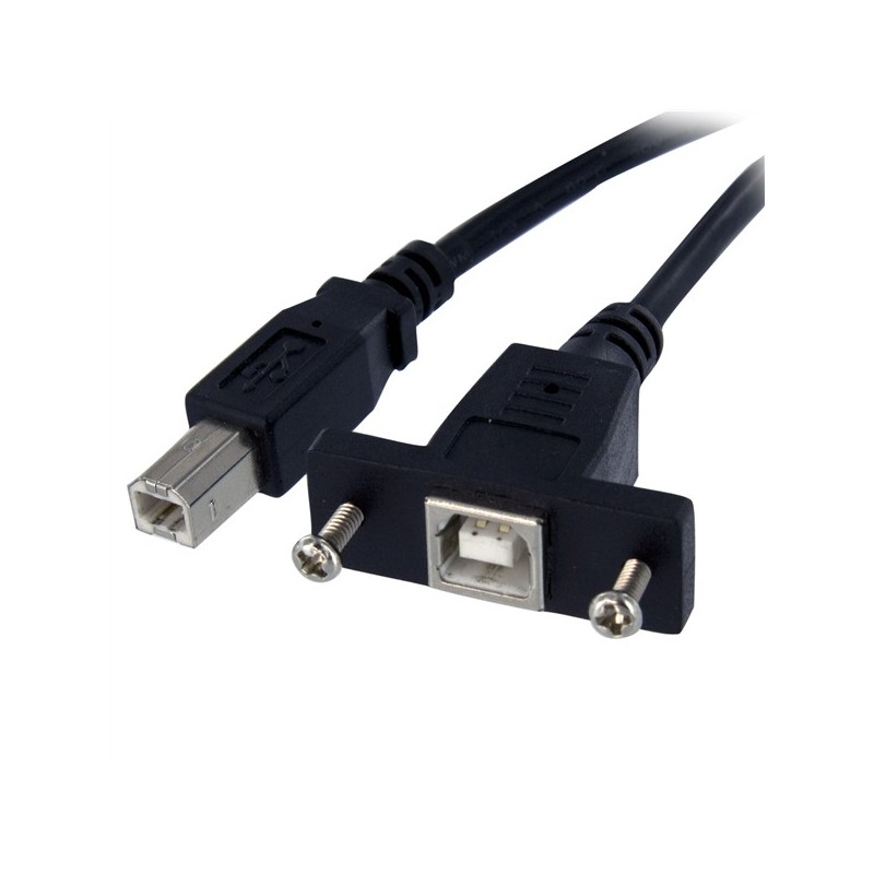 StarTech PANEL MOUNT USB PROLONGACIÓN DE CABLE HEMBRA A MACHO USB B P