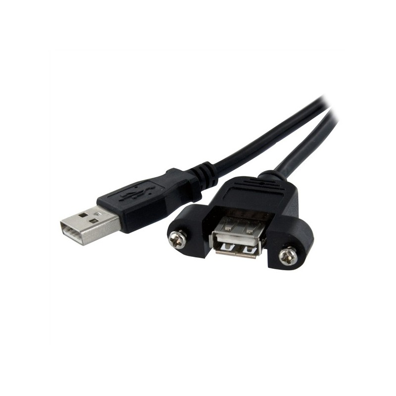 StarTech PANEL MOUNT USB PROLONGACIÓN DE CABLE HEMBRA A MACHO USB A P