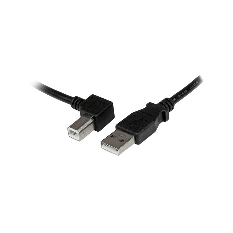 StarTech CABLE USB 1M IMPRESORA USB A USB B ACODADO ANGULO IZQUIERDO