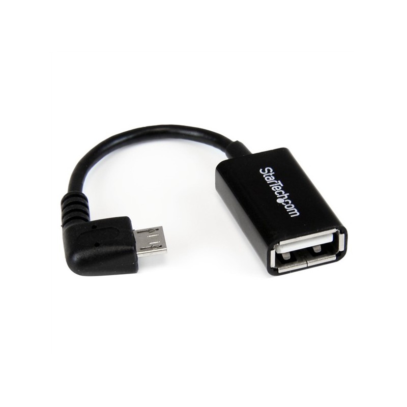 StarTech ANGULO RECA MICRO USB MACHO TO USB HEMBRA OTG HOST CABLE - 5"