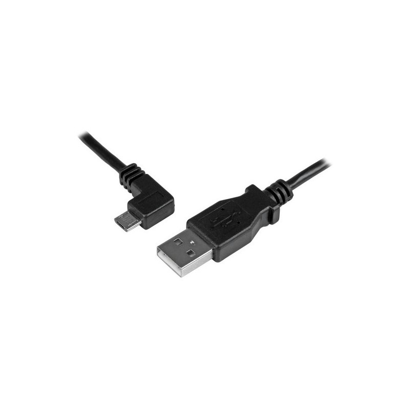 StarTech 1M A A ANGULO IZQUIERDO MICRO USB CHARGE Y SYNC CABLE 28/24 A