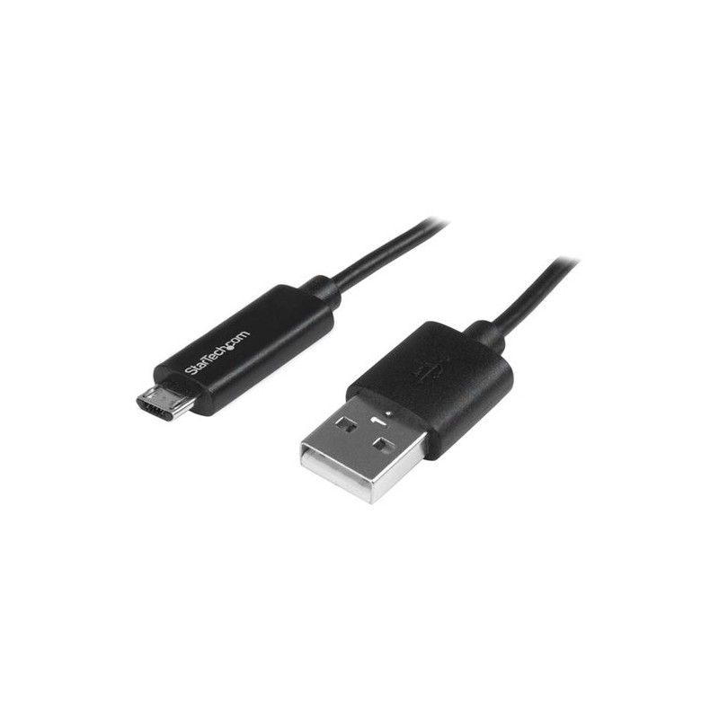 StarTech 1M USB A MICRO USB CABLE MACHO/MACHO CABLE DE CARGA CON LUZ L