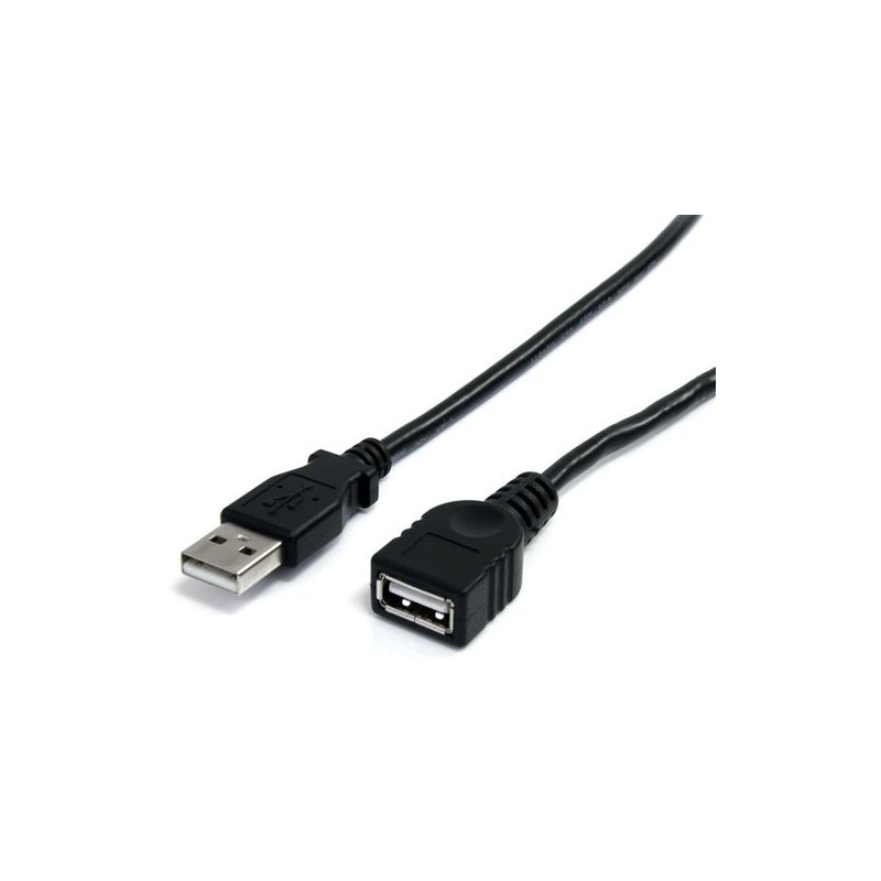 StarTech 3M NEGRO USB 2.0 PROLONGACIÓN DE CABLE A TO A - MACHO/HEMBRA