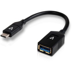 V7 CABLE USB-C A USB 3.1 MACHO/HEMBRA 10CM NEGRO