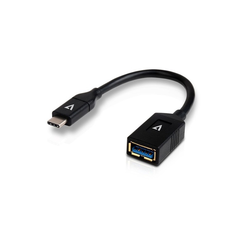 V7 CABLE USB-C A USB 3.1 MACHO/HEMBRA 10CM NEGRO