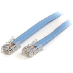 StarTech CABLE 1 8M CONSOLA CISCO RJ45 ROLLOVER MACHO A MACHO AZUL