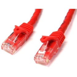 StarTech CABLE 15M RED ETHERNET RJ45 UTP CAT6 GIGABIT ROJO SIN ENGANCH