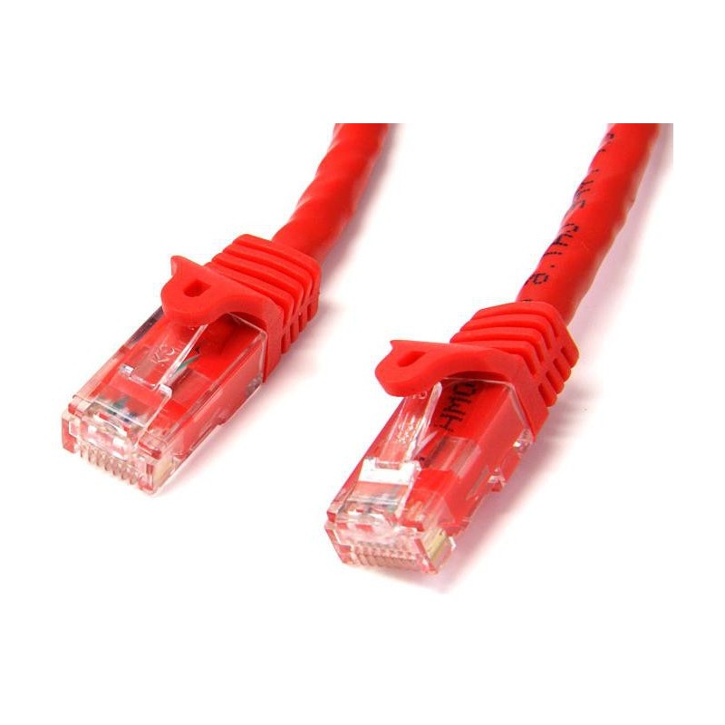 StarTech CABLE 15M RED ETHERNET RJ45 UTP CAT6 GIGABIT ROJO SIN ENGANCH