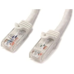 StarTech CABLE 15M RED ETHERNET RJ45 UTP CAT6 GIGABIT BLANCO SIN ENGAN