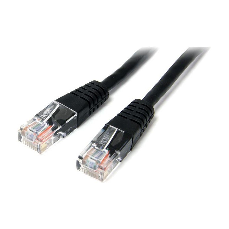 StarTech CABLE 15M RED ETHERNET RJ45 UTP CAT5E MOLDEADO PATCH NEGRO