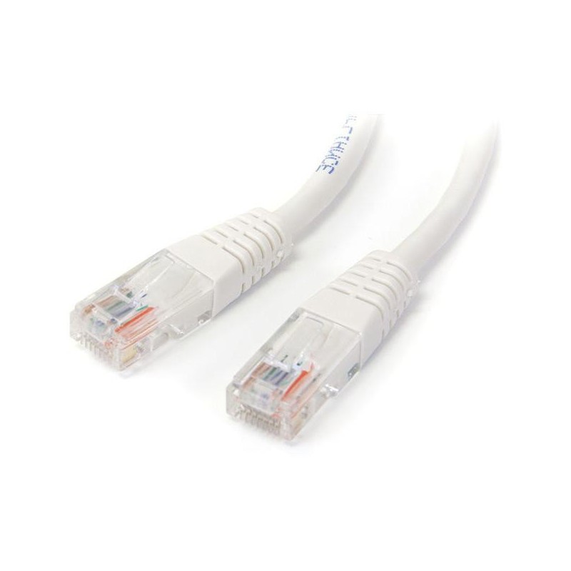 StarTech CABLE 15M RED ETHERNET RJ45 UTP CAT5E MOLDEADO PATCH BLANCO