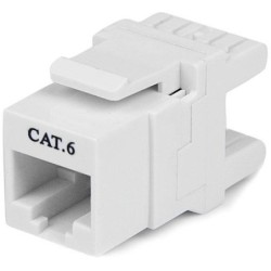 StarTech JACK KEYSTONE DE PARED CAT6 RJ45 180 BLANCO 110