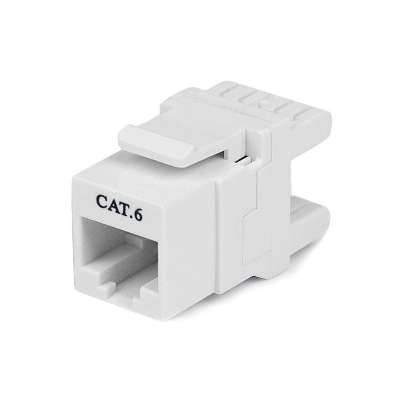 StarTech JACK KEYSTONE DE PARED CAT6 RJ45 180 BLANCO 110