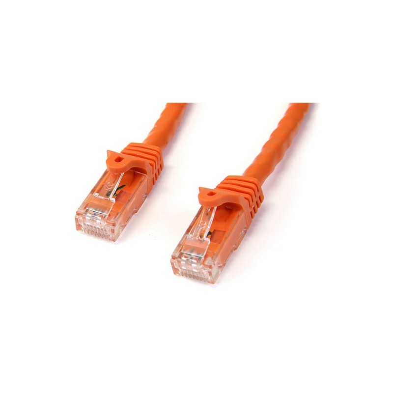 StarTech 3M CAT6 NARANJA SIN ENGANCHE GIGABIT ETHERNET RJ45 CABLE MACH