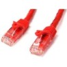 StarTech 3M CAT6 RED SIN ENGANCHE GIGABIT ETHERNET RJ45 CABLE MACHO-MA