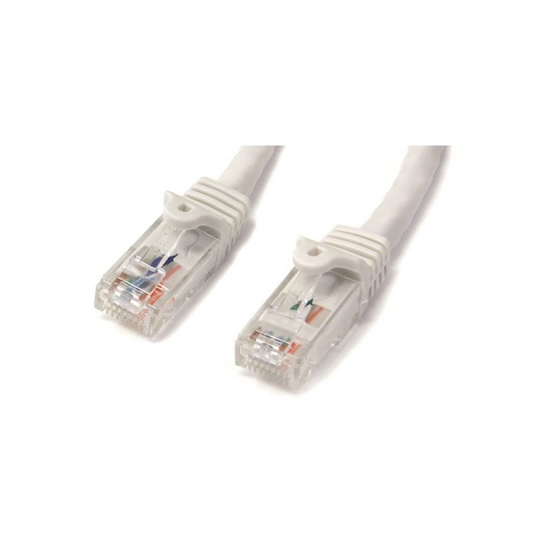 StarTech 3M CAT6 BLANCO SIN ENGANCHE GIGABIT ETHERNET RJ45 CABLE MACHO