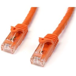 StarTech 5M CAT6 NARANJA SIN ENGANCHE GIGABIT ETHERNET RJ45 CBL MACHO-