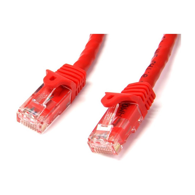 StarTech 5M CAT6 RED SIN ENGANCHE GIGABIT ETHERNET RJ45 CBL MACHO-MACH