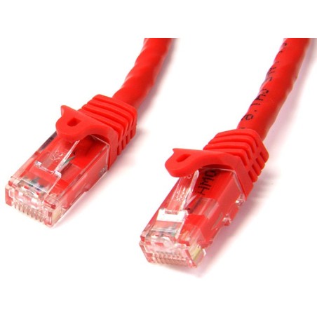 StarTech 5M CAT6 RED SIN ENGANCHE GIGABIT ETHERNET RJ45 CBL MACHO-MACH