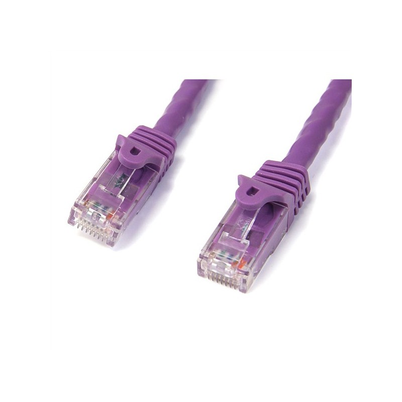 StarTech 2M CAT6 VIOLETA SIN ENGANCHE GIGABIT ETHERNET RJ45 CABLE MACH