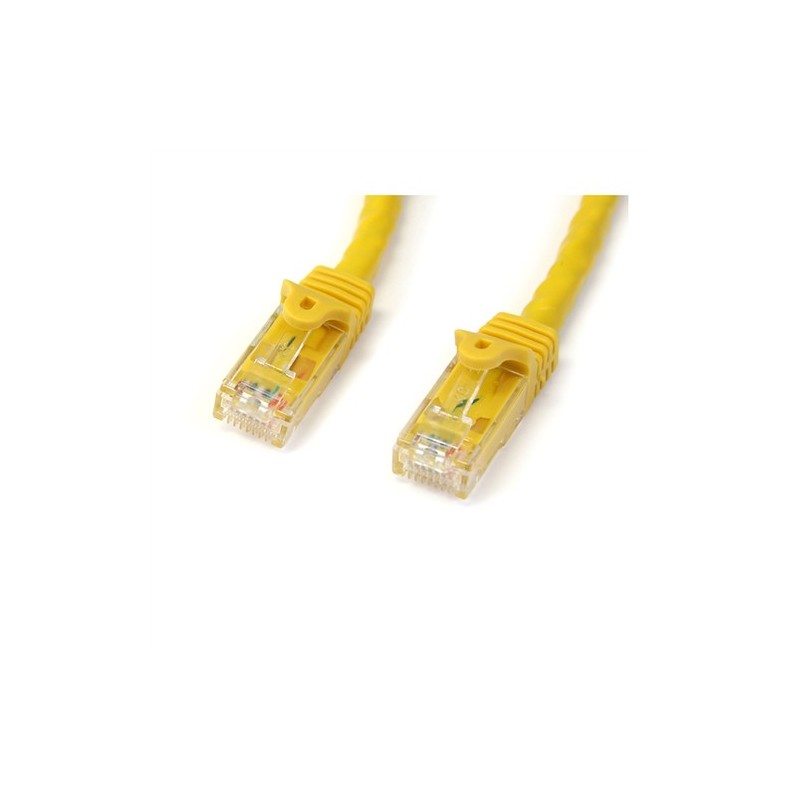 StarTech 1M CAT6 AMARILLO SIN ENGANCHE GIGABIT ETHERNET RJ45 CBL MACHO