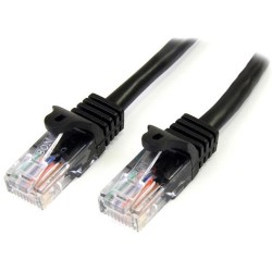 StarTech 1M CAT5E NEGRO SIN ENGANCHE ETHERNET RJ45 CABLE MACHO-MACHO