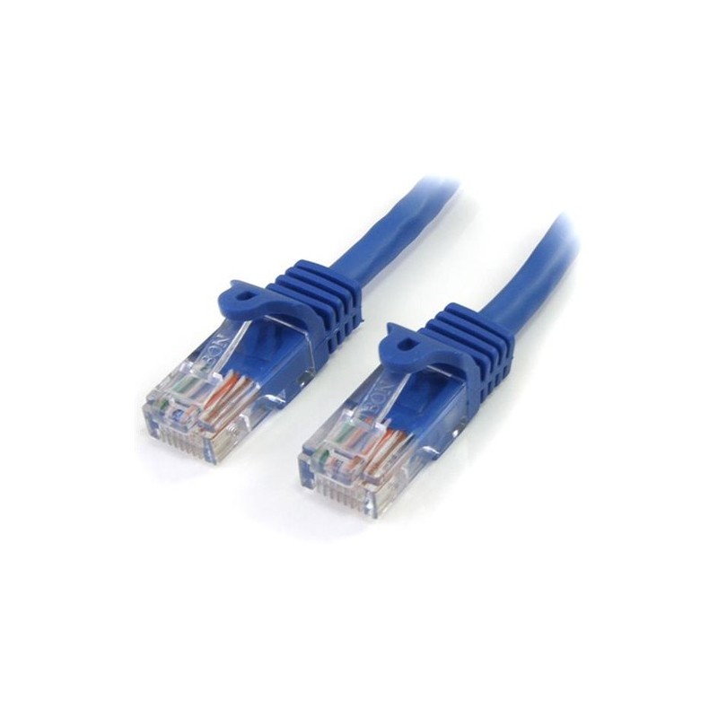 StarTech 1M CAT5E BLUE SIN ENGANCHE ETHERNET RJ45 CABLE MACHO-MACHO