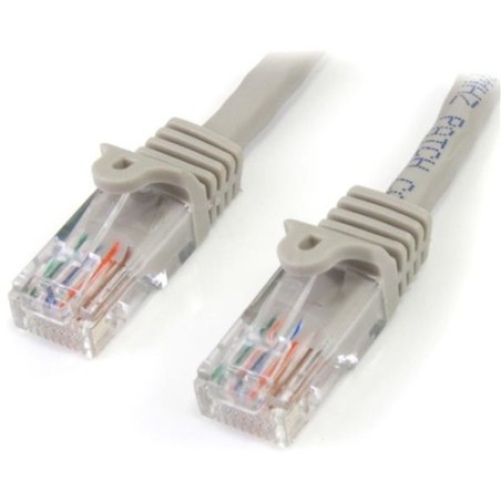 StarTech 2M CAT5E GRIS SIN ENGANCHE ETHERNET RJ45 CABLE MACHO-MACHO