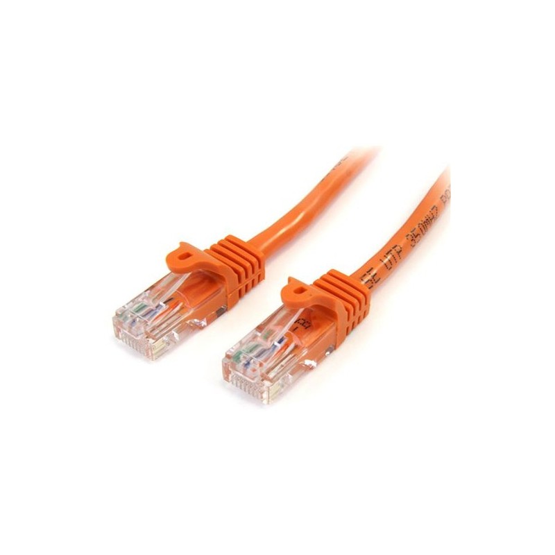 StarTech 2M CAT5E NARANJA SIN ENGANCHE ETHERNET RJ45 CABLE MACHO-MACHO