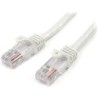 StarTech 2M CAT5E BLANCO SIN ENGANCHE ETHERNET RJ45 CABLE MACHO-MACHO