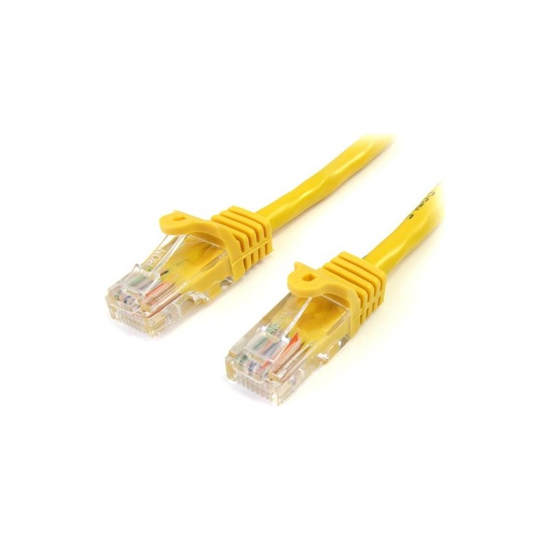 StarTech 2M CAT5E AMARILLO SIN ENGANCHE ETHERNET RJ45 CABLE MACHO-MACH