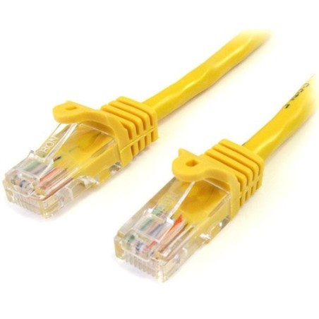 StarTech 2M CAT5E AMARILLO SIN ENGANCHE ETHERNET RJ45 CABLE MACHO-MACH