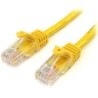 StarTech 2M CAT5E AMARILLO SIN ENGANCHE ETHERNET RJ45 CABLE MACHO-MACH