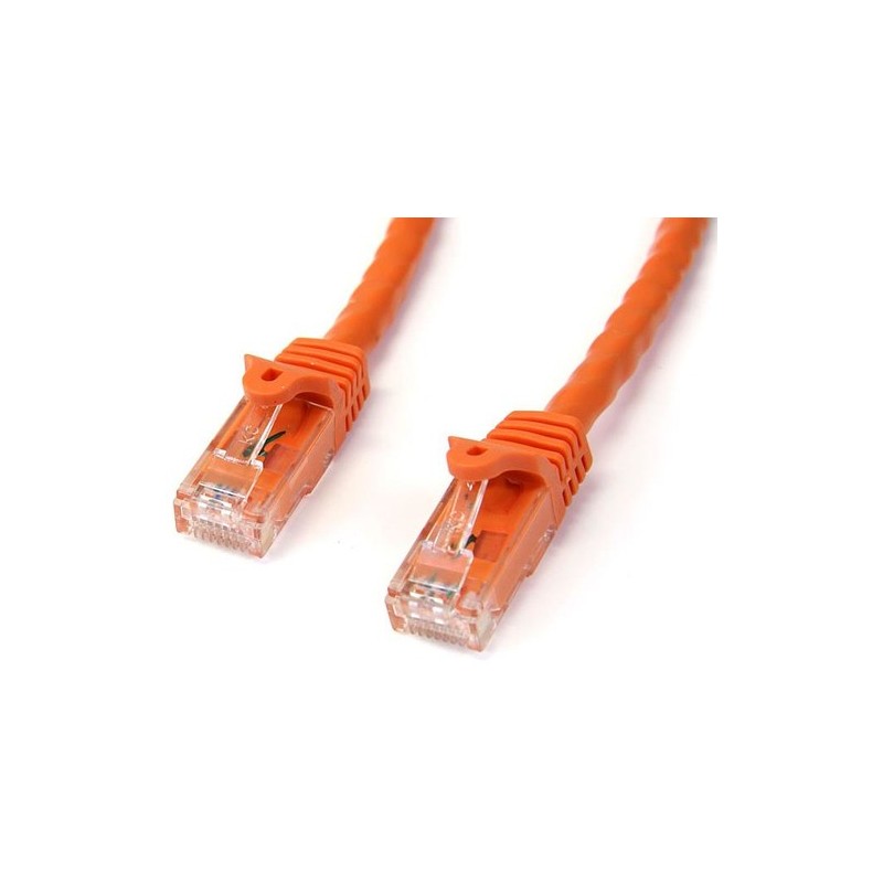 StarTech 1M CAT6 NARANJA SIN ENGANCHE GIGABIT ETHERNET RJ45 CABLE MACH