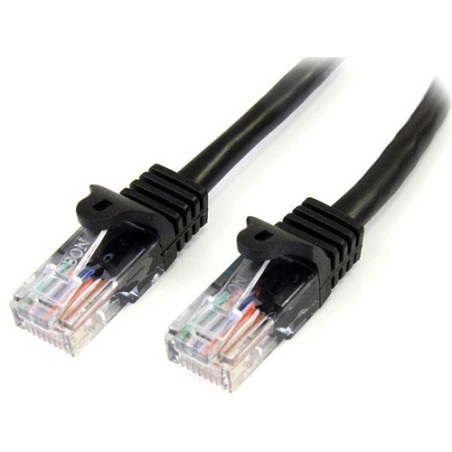 StarTech 5M CAT5E NEGRO SIN ENGANCHE ETHERNET RJ45 CABLE MACHO-MACHO